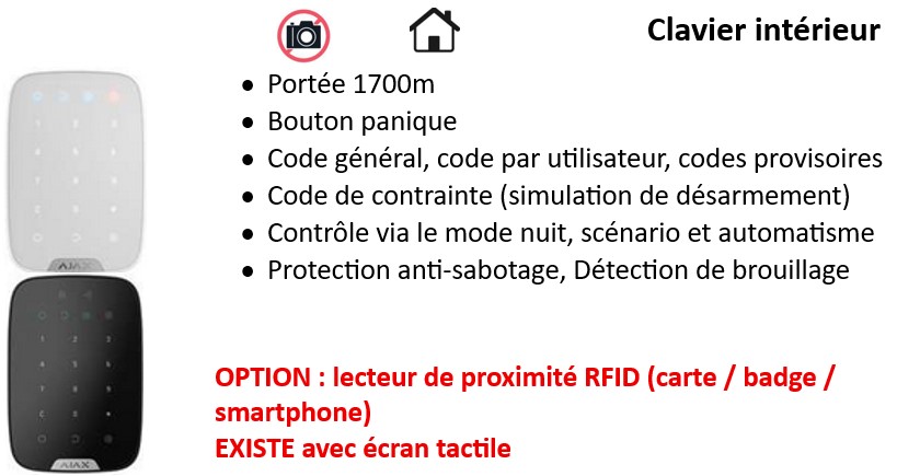 device alarme et vidéosurveillance - 04 Claviers extérieurs