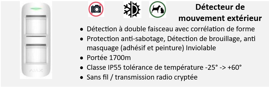 device alarme et vidéosurveillance - 06 outdoor motion protect